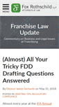 Mobile Screenshot of franchiselaw.foxrothschild.com
