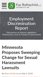 Mobile Screenshot of employmentdiscrimination.foxrothschild.com