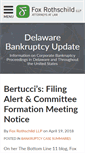 Mobile Screenshot of delawarebankruptcy.foxrothschild.com